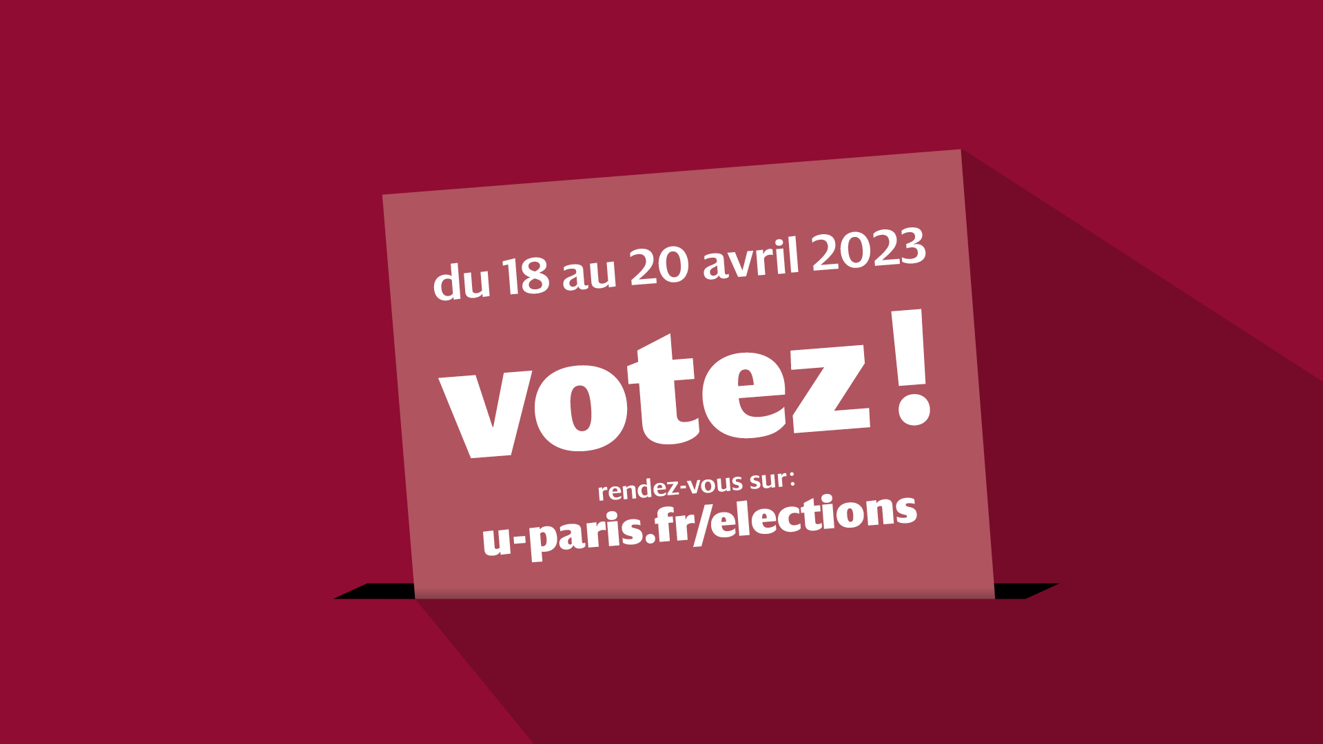 Du Au Avril Votez Pour Elire Vos Representants Etudiants