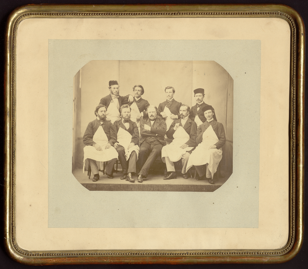 Groupe d’internes en pharmacie de l’hôpital Lariboisière, 1863