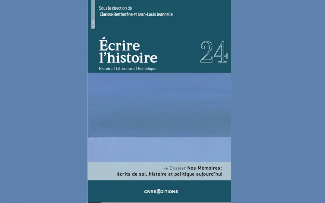 Revue « Ecrire l’histoire » n°24