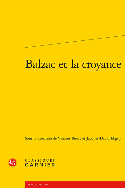 Balzac et la croyance