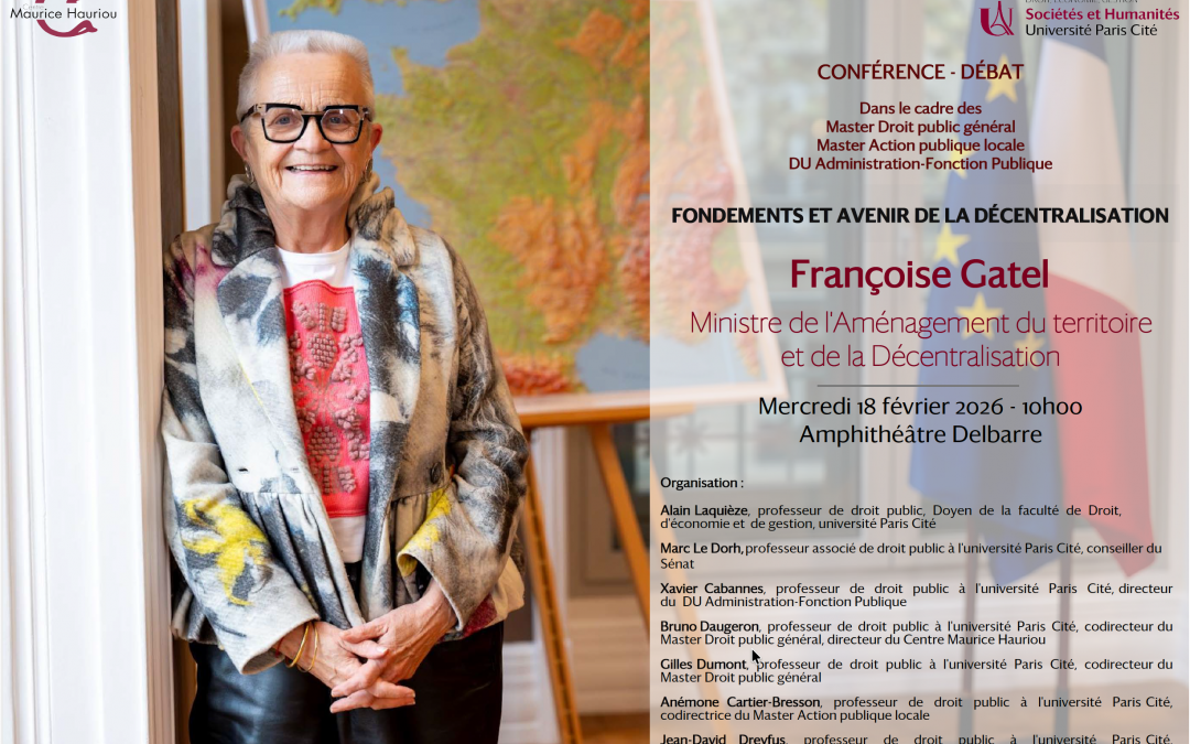 Conférence exceptionnelle en présence de Madame la Ministre Françoise Gatel – 18 février 2026