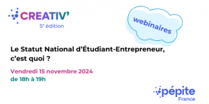 [WEBINAIRE] Semaine étudiante de l'esprit d’entreprendre #3 @ En visioconférence