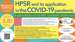 Séminaire de recherche (Université Sophia, Tokyo) : la résilience des systèmes de santé face à la COVID-19