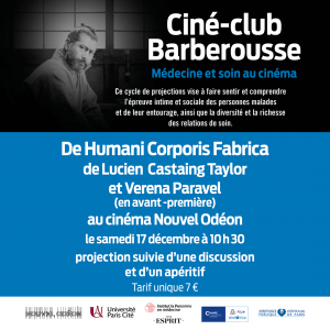 Ciné-club Barberousse - De Humani Corporis Fabrica @ Cinéma Le Nouvel Odéon