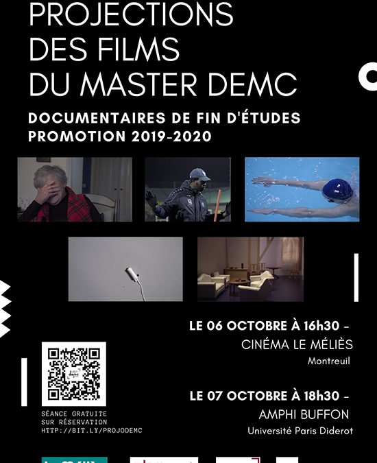 Projections des films de fin d’études du master DEMC