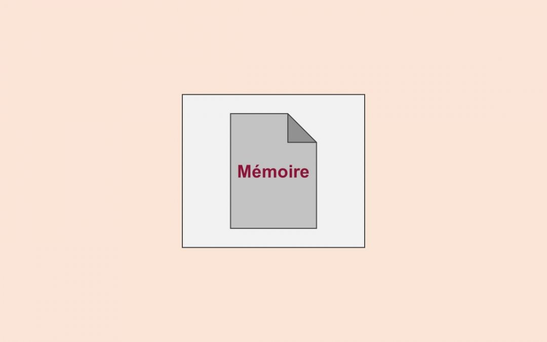 Mémoire de Master