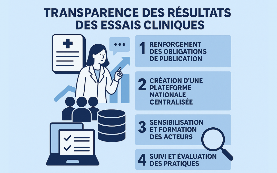 Publication d’un rapport interministériel sur l’importance de la communication des résultats des essais cliniques en France