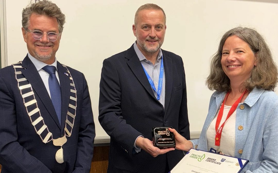 1er prix « Practice Green » pour l’intégration du développement durable dans l’enseignement de la santé bucco-dentaire