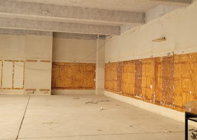 Avant travaux - plateau du rez-de-chaussée où seront installés des bureaux