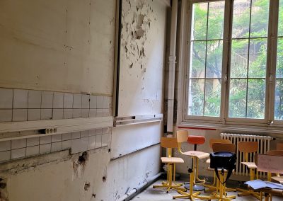 Avant travaux - rez-de-chaussée, côté jardin intérieur