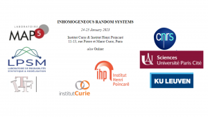 Workshop "Inhomogeneous random systems" @ Institut Curie & Institut Henri Poincaré